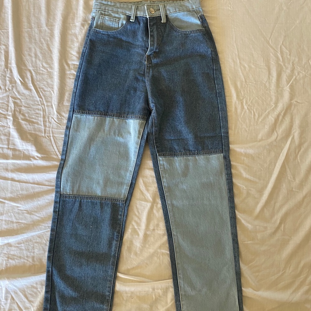 patch work jeans